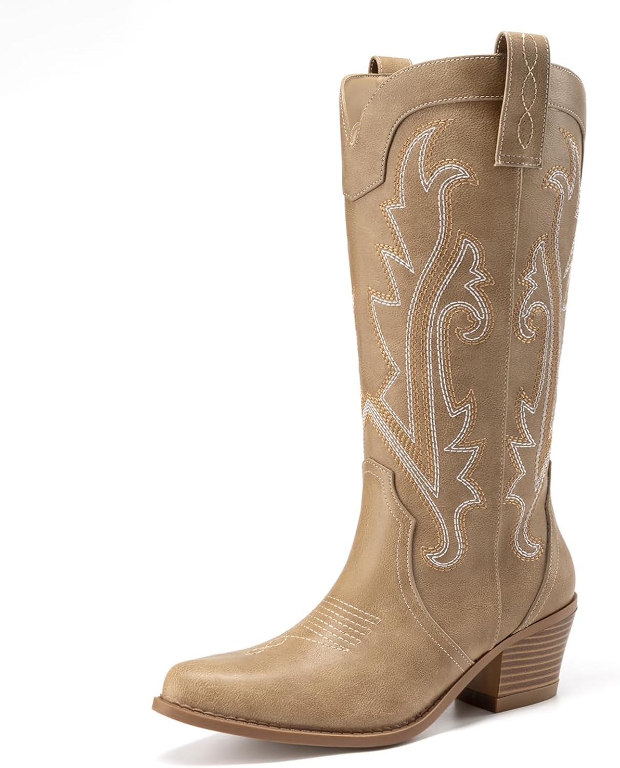 Athlefit Cowboy Boots for Women Vintage Embroidered Style