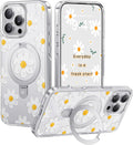 Floral Series Oil Painting Daisy iPhone 16 Pro Max Case - Magnetic