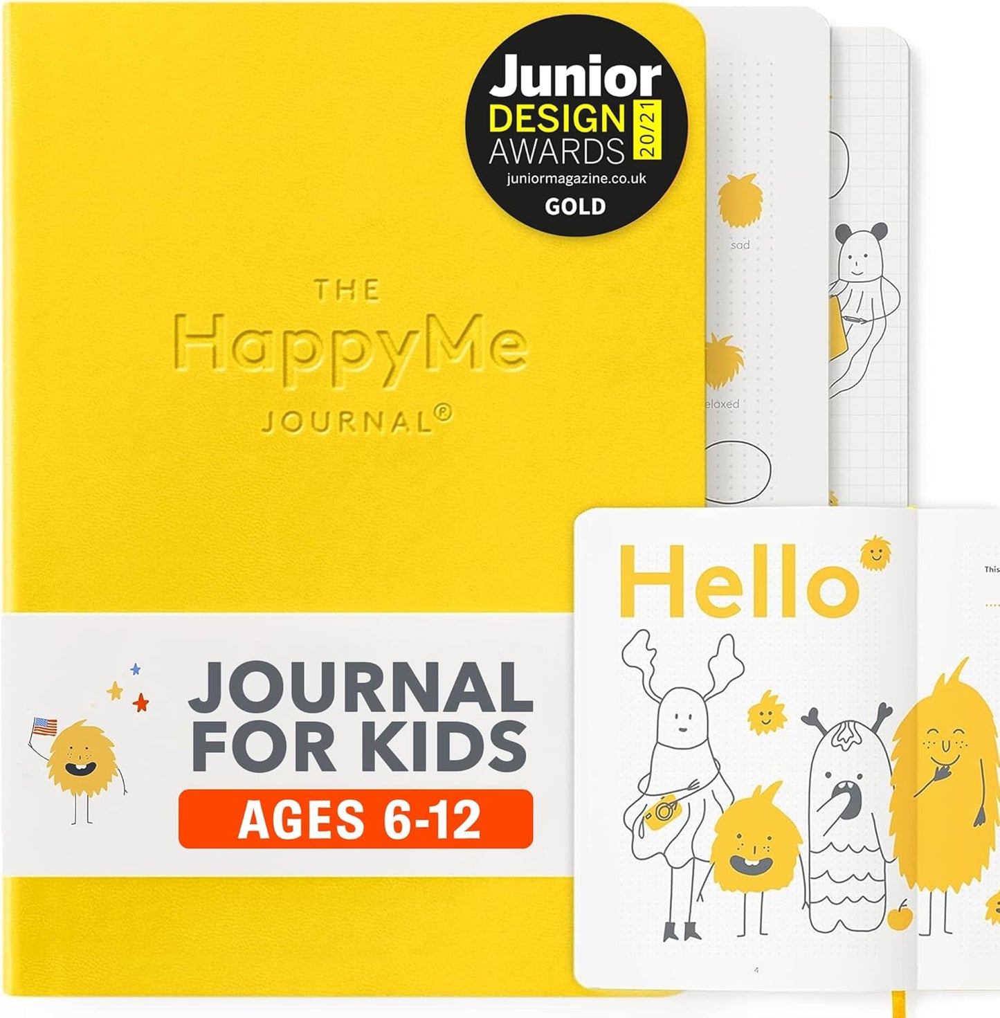 HappyMe Gratitude Journal for Kids - Daily Writing Prompts