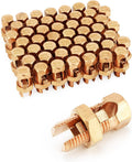 Grounding Split Bolt Connectors 50 Pack 4-8 AWG - Solid Copper