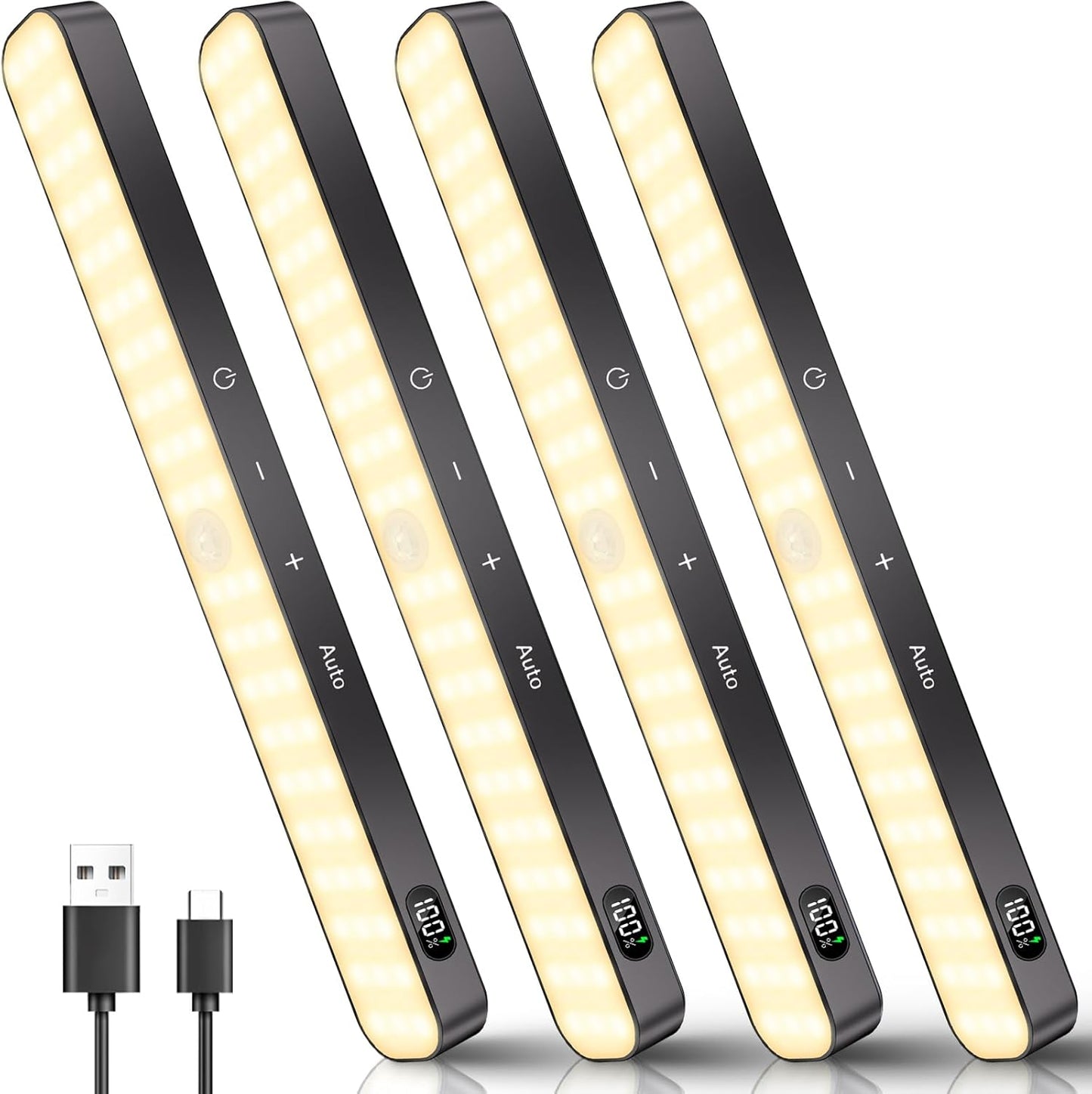 Ferswe Closet Lights Rechargeable with Motion Sensor and Dimming