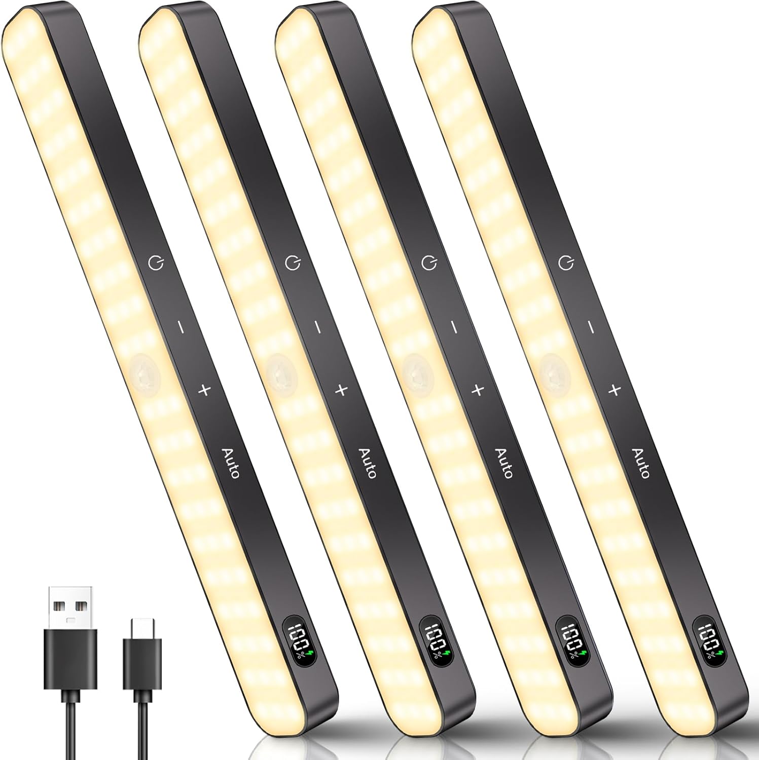 Ferswe Closet Lights Rechargeable with Motion Sensor and Dimming