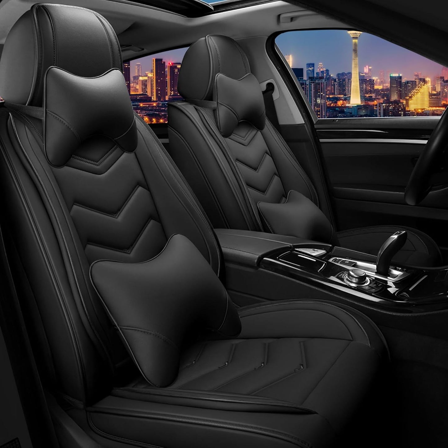 Car Seat Covers for Honda Civic 2000-2026, Premium Nappa Leather
