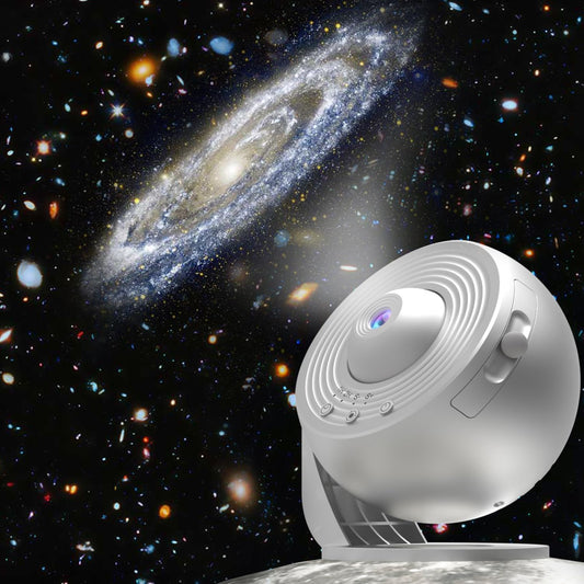 360 Rotation Sky Light Projector - 12 Galaxy Discs - Kids NightLight - Elec3