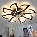 Modern Ceiling Fan with Lights Remote Control 32ft Low Profile - Quiet