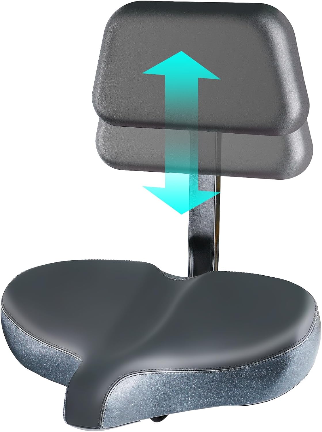 YLG Oversized Bike Seat with Backrest for Ultimate Comfort