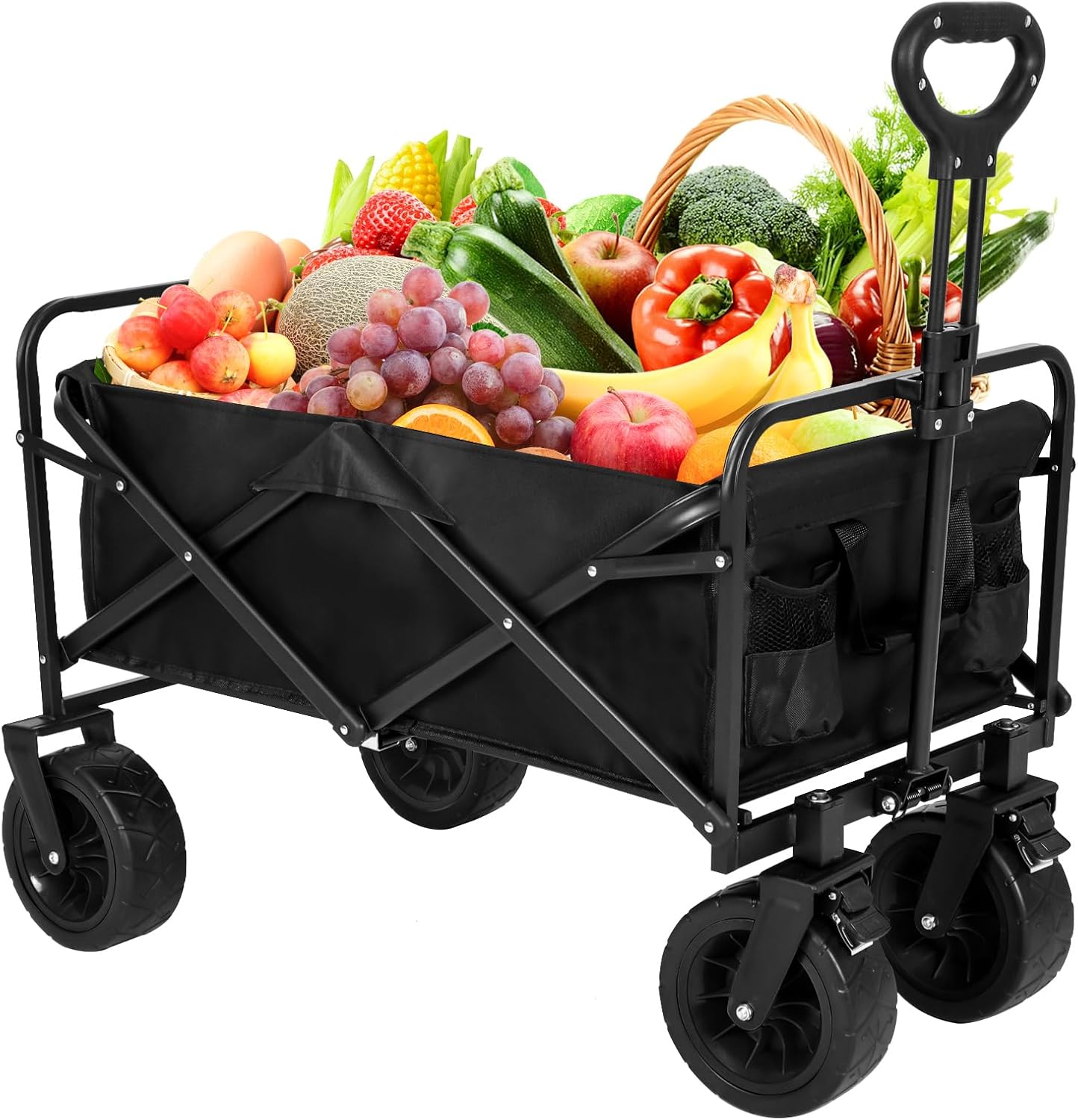 Manlingle Heavy Duty Folding Wagon - 350lbs Capacity