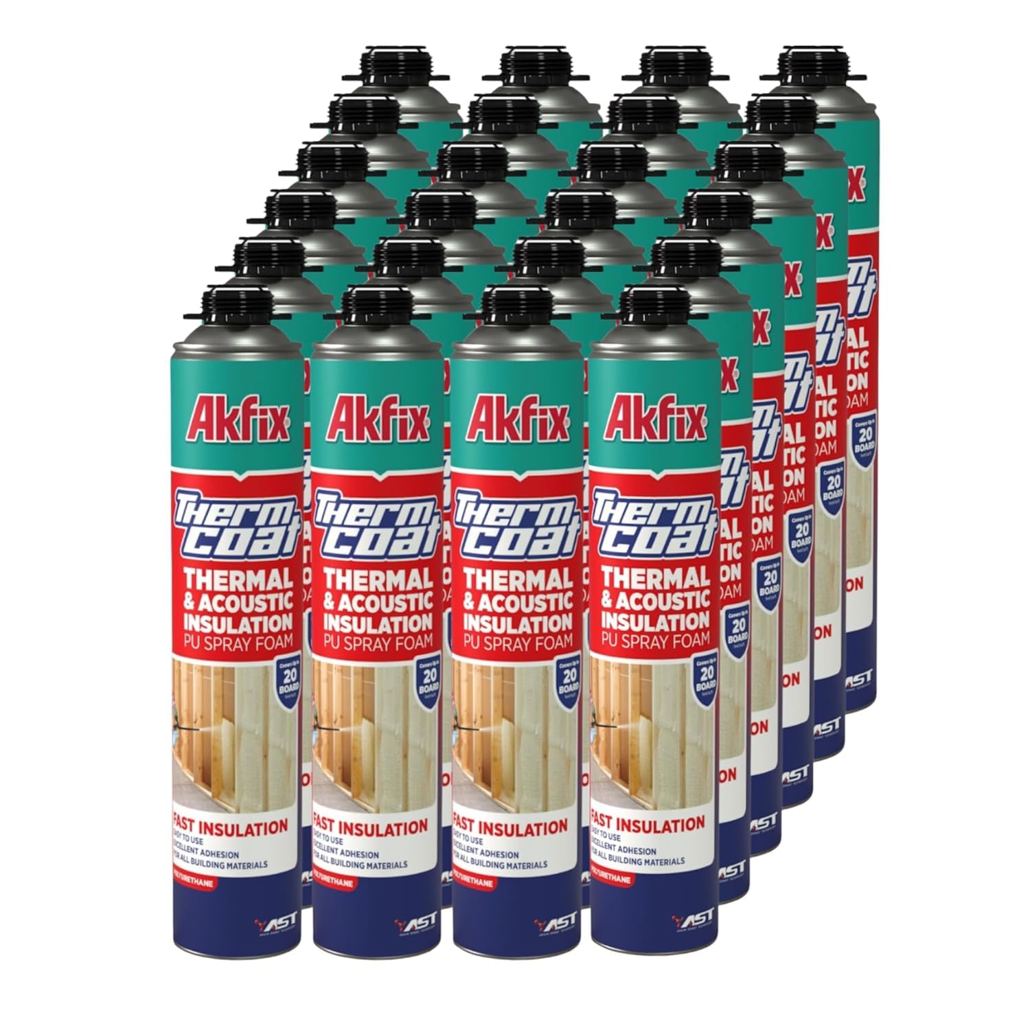 Akfix Thermcoat Spray Foam Insulation Kit for Walls & Attic
