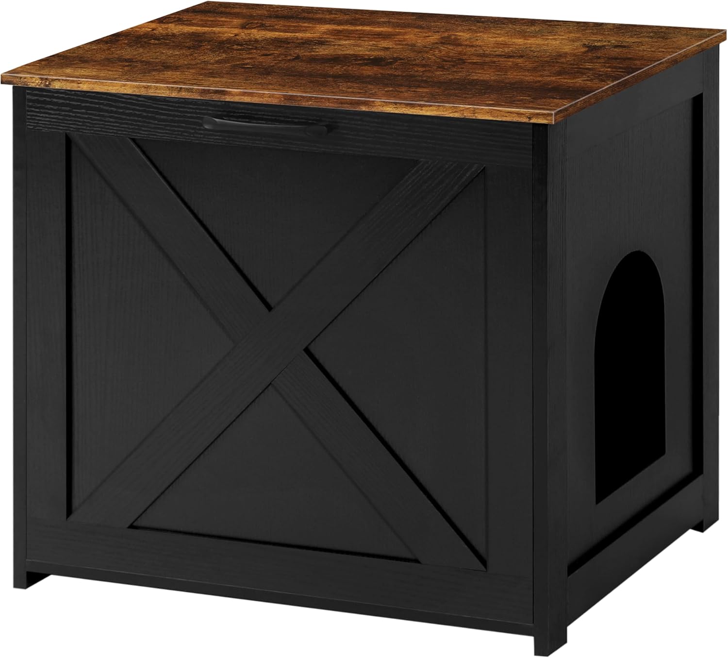 Dwanton Cat Litter Box Furniture Hidden Enclosure for Cats