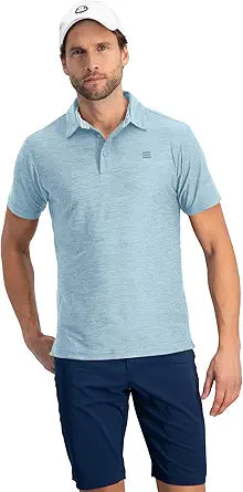 Three Sixty Six Golf Shirts for Men - Dry Fit Short-Sleeve Polo