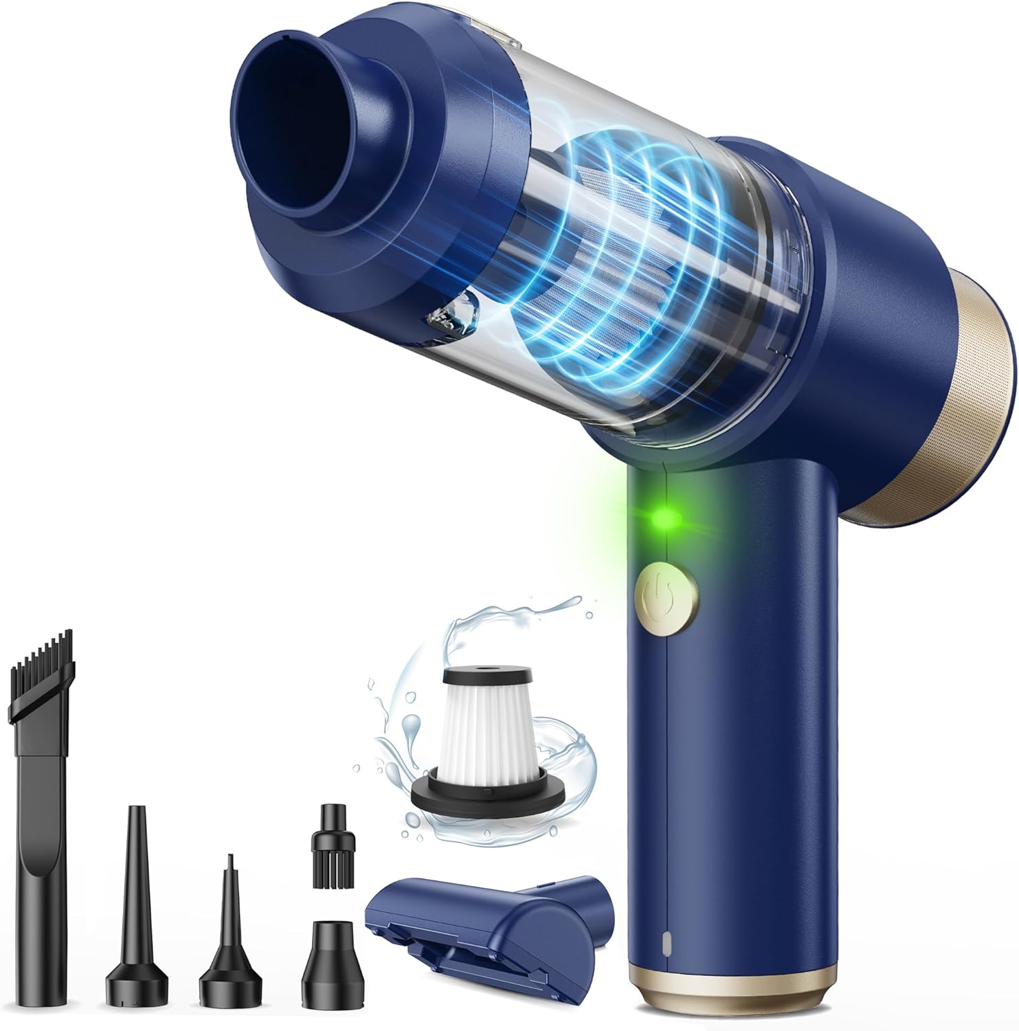 Cordless Handheld Vacuum with 12000Pa Suction Power for Cars