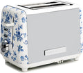VQ Laura Ashley China Rose Stainless Steel 2 Slice Toaster - Precise