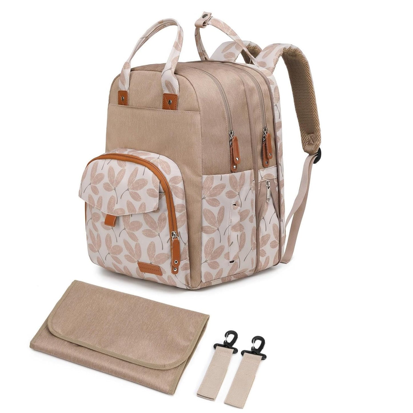 Large Diaper Bag Backpack for Twins - Expandable Baby Bag
