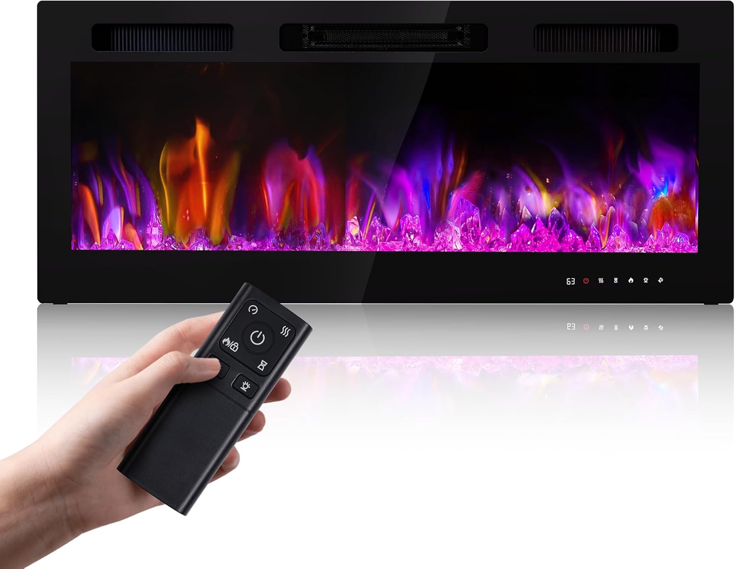 Realsmart 50 Electric Fireplace Insert - Touch Screen Control