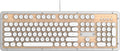 Retro Classic USB Mechanical Keyboard (Maple) - Backlit Vintage Typing