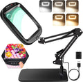 10X 30X Extra Large Magnifying Glass with Light and Stand - Hands-Free