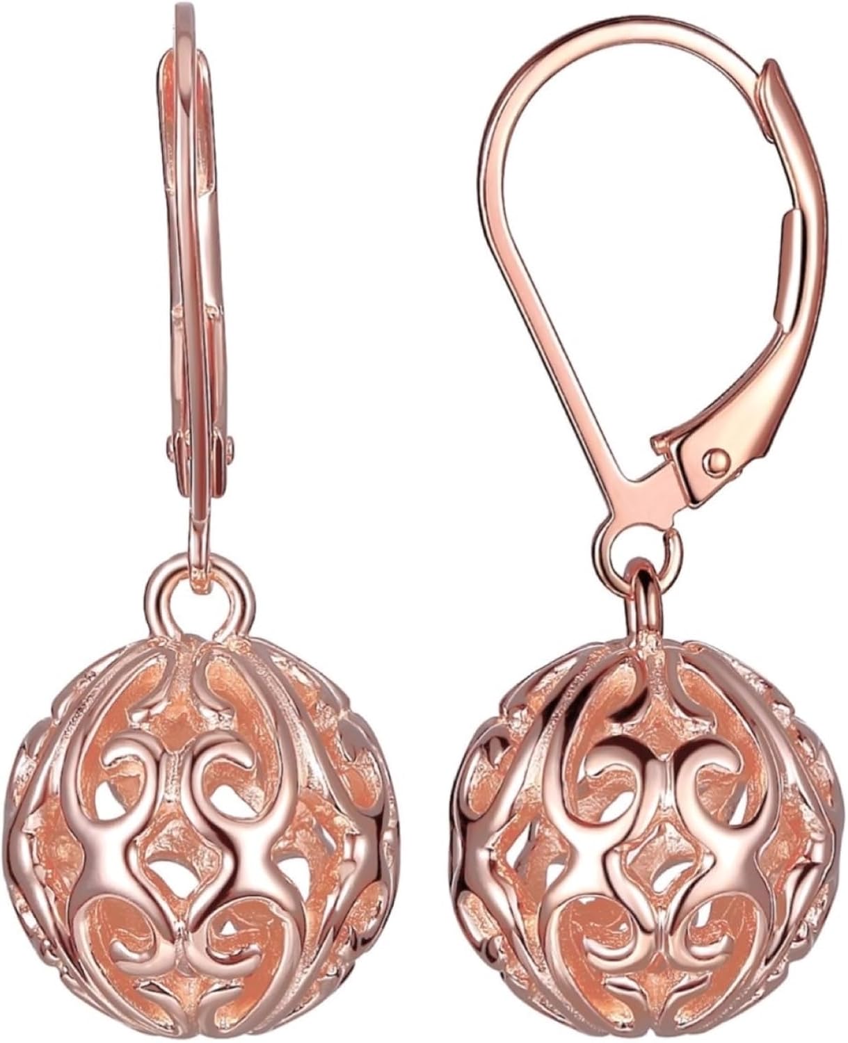 Sterling Silver Filigree Ball Leverback Dangle Earrings Review
