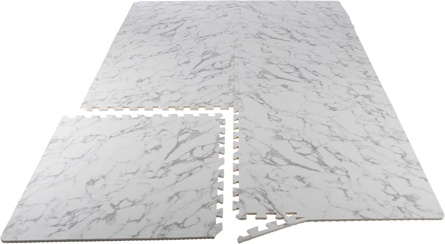 EVA Foam Floor Tiles 6-Pack for Stylish Baby Play Mat or Gym