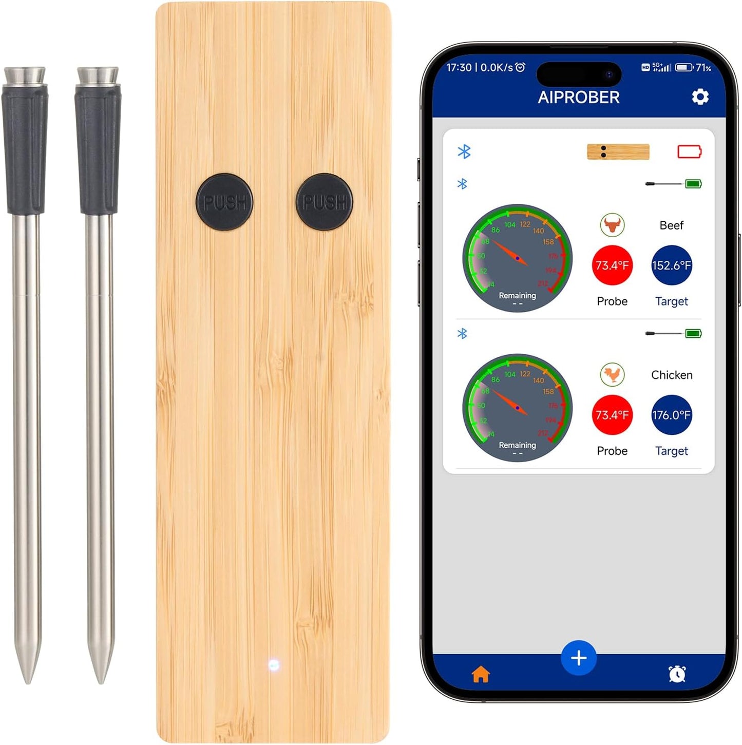 VEVOR Wireless Bluetooth Meat Thermometer - Perfect for Grilling!