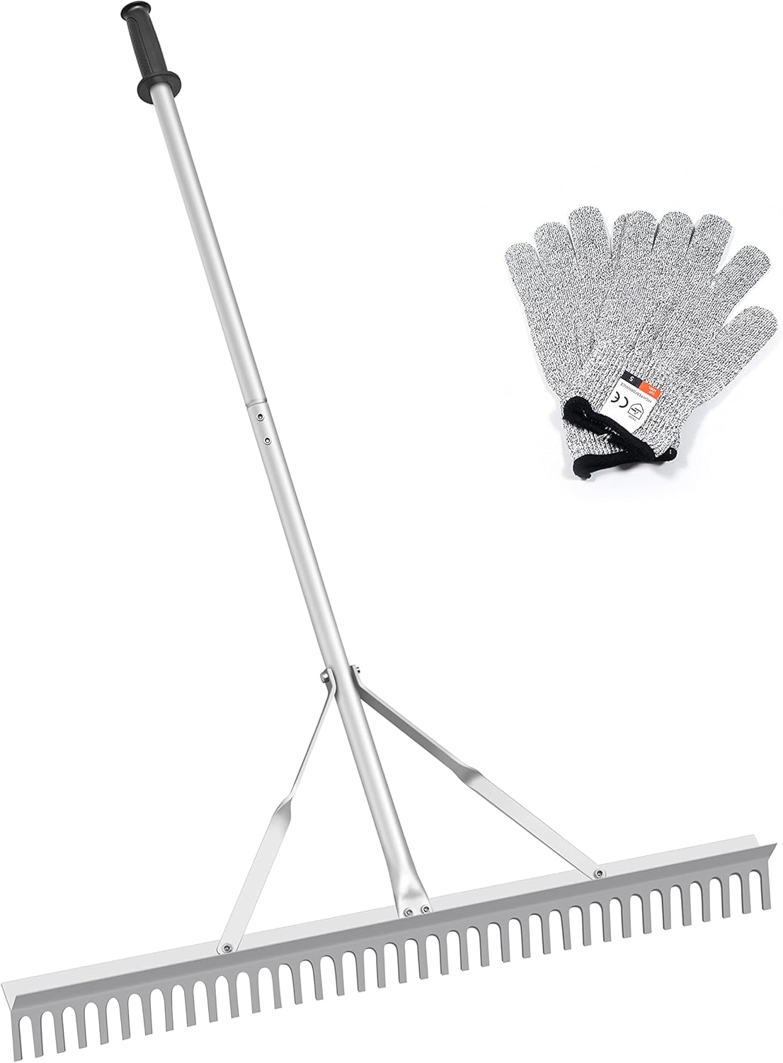 Landscape Rake 36 Inch Head for Efficient Lawn Care and Maintenance