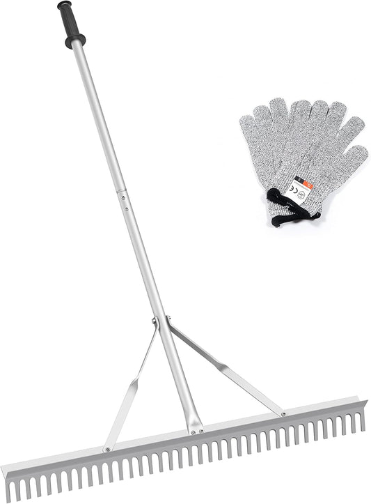 Landscape Rake 36 Inch Head for Efficient Lawn Care and Maintenance