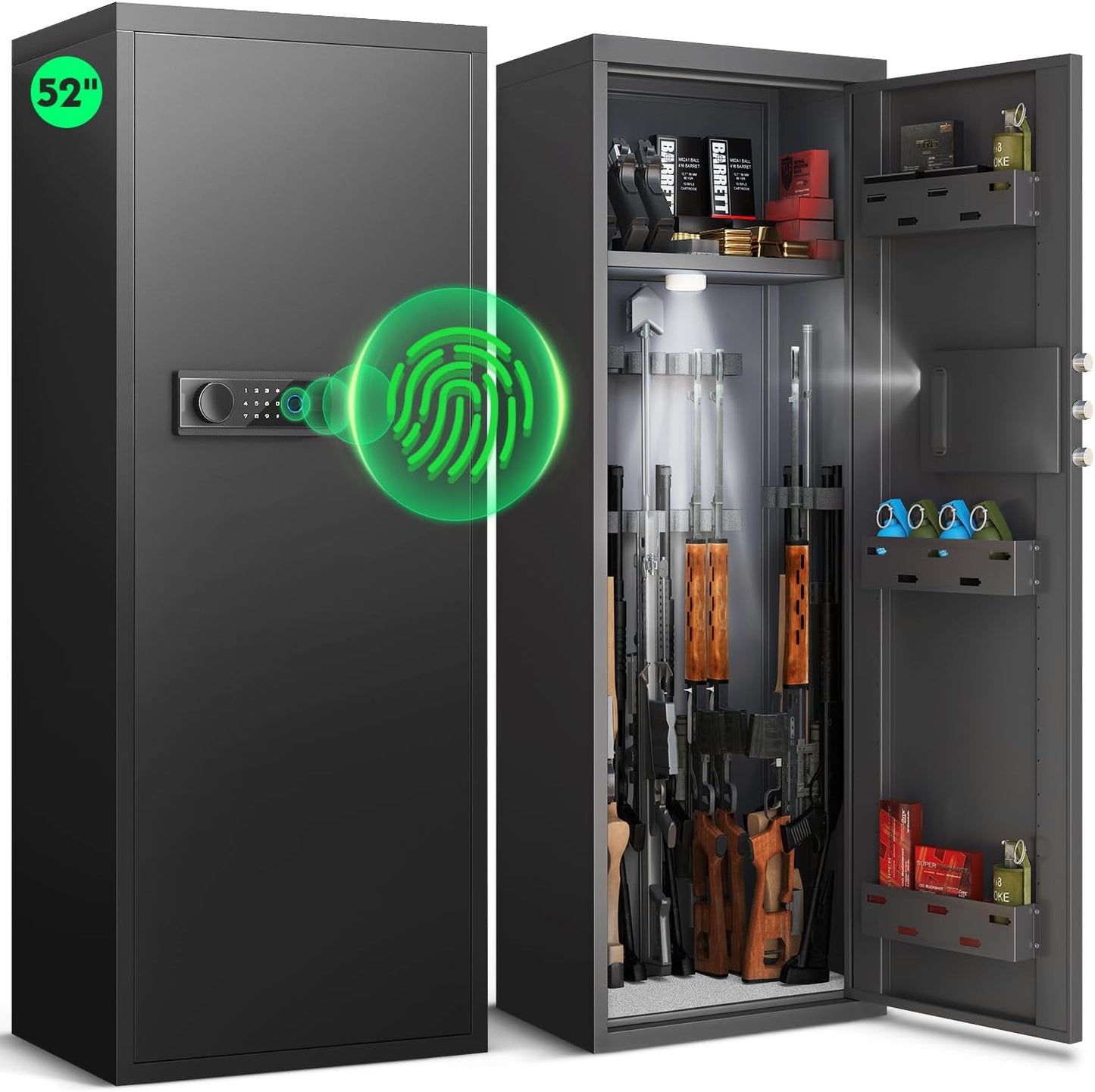 10-12 Gun Safe with Quick Access Fingerprint Technology