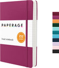 PAPERAGE Lined Journal Notebook (Raspberry) - Thick 100 GSM Paper
