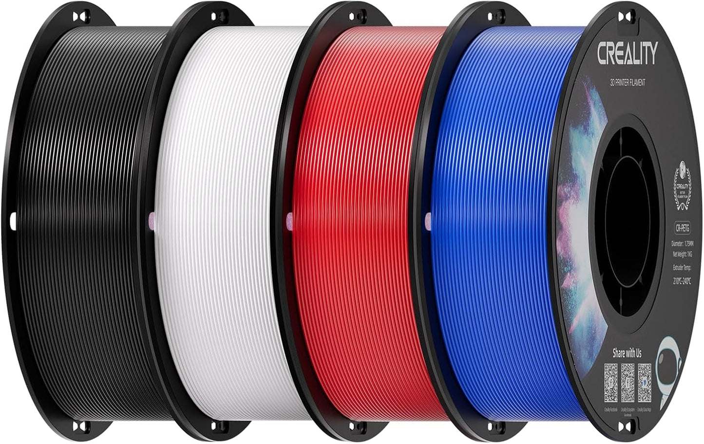 Creality PETG Filament 1.75mm for High Precision 3D Printing