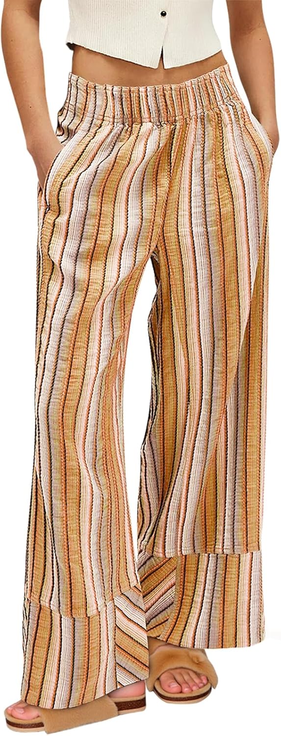 Cicy Bell Womens Wide Leg Lounge Pants for Casual Beach Travel