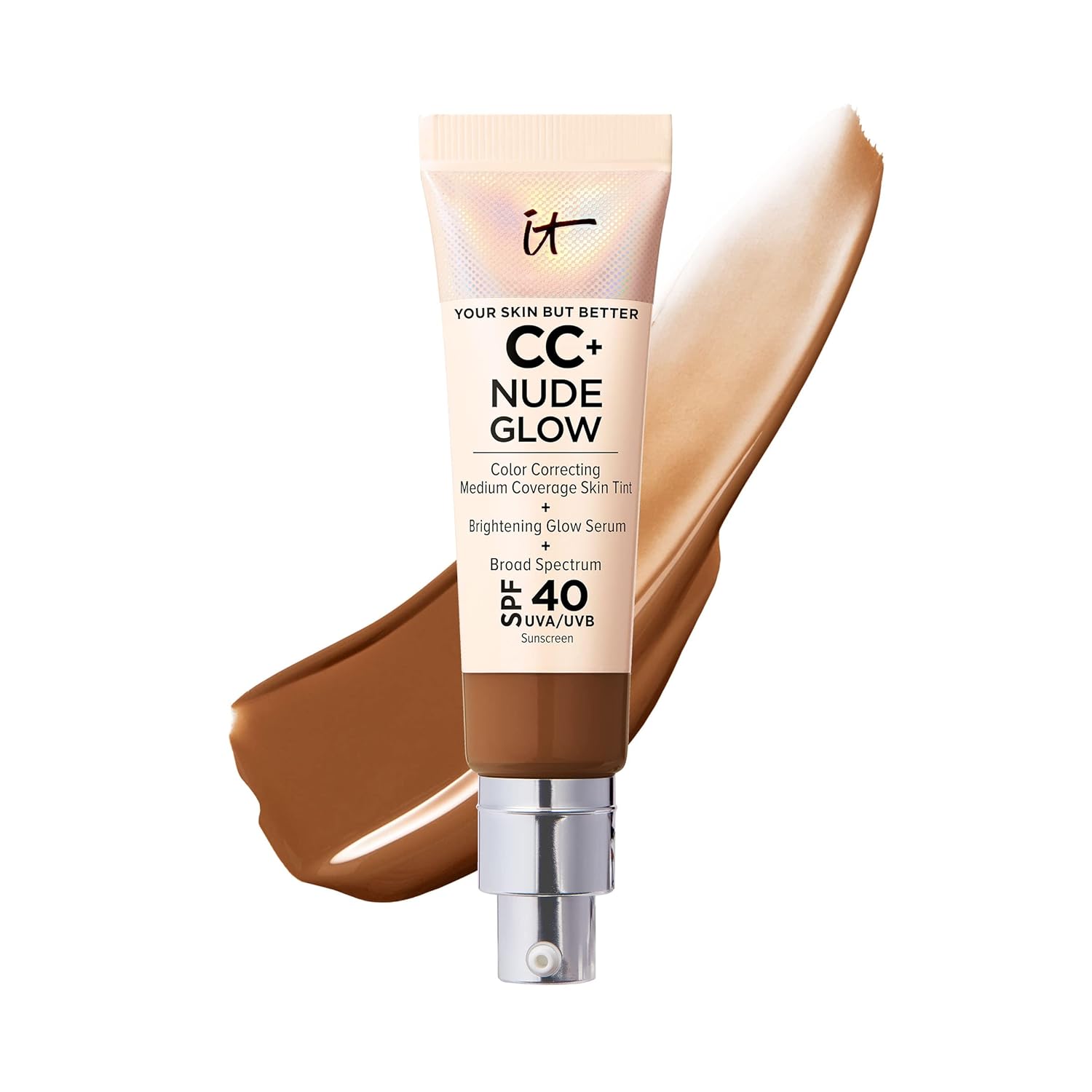 IT Cosmetics CC+ Nude Glow Foundation with SPF 40 for Radiance