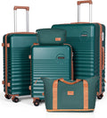 Luggage Sets 5 Piece Hardshell Suitcase Set - Smooth 360 Wheels