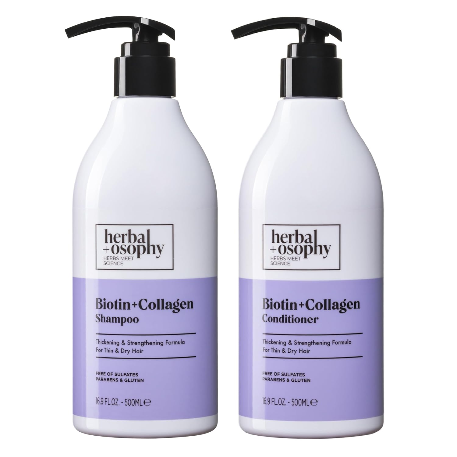 Herbalosophy Biotin & Collagen Duo - Hair Growth & Repair