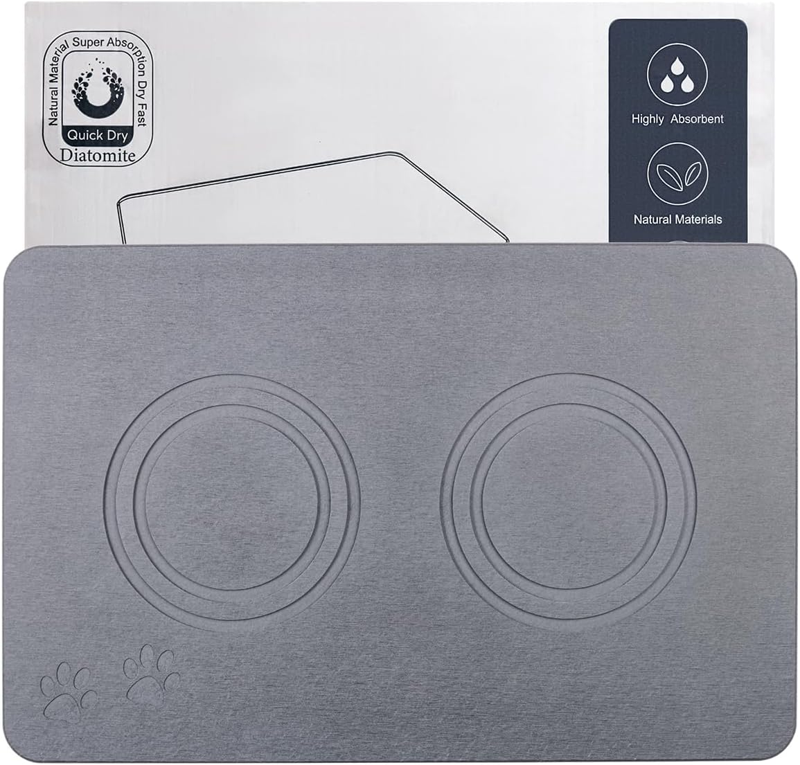 Natural Diatomite Stone Pet Feeding Mat for Dogs and Cats