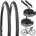 700 x 38C Bike Tires and 700 x 35/43C Tubes Replacement Kit - Durable