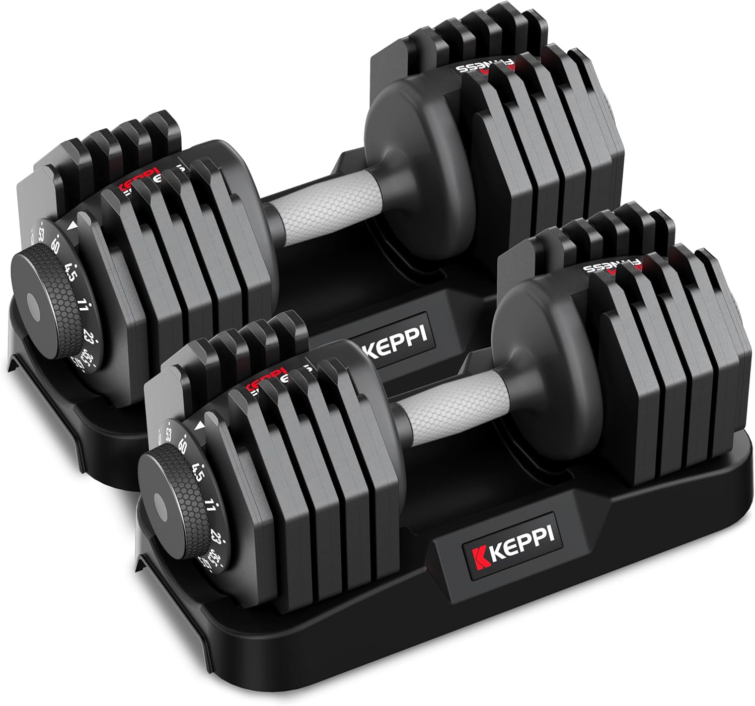Keppi Adjustable Dumbbells Set for Full Body Workout Needs