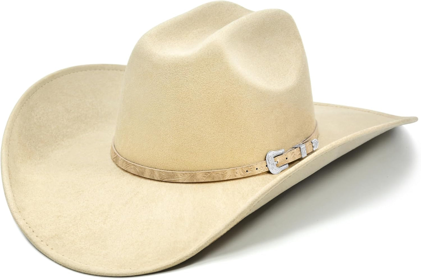 Shapeable Wide Brim Cowboy Hat for Men and Women - Stylish Felt