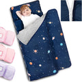Primlect Toddler Nap Mat with Detachable Blanket and Pillow - Soft