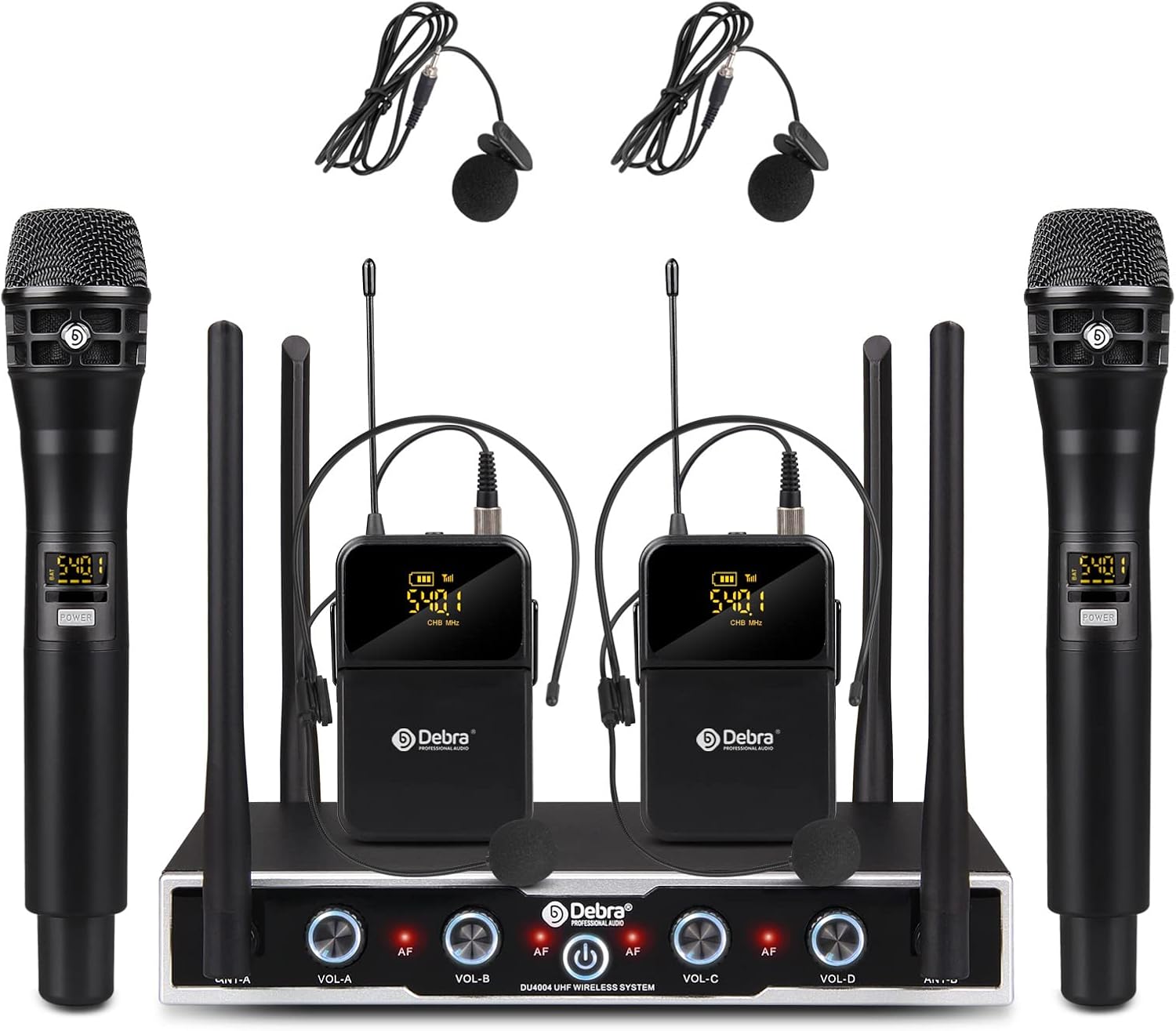 D Debra Wireless Microphone System Pro DU4004 for Events
