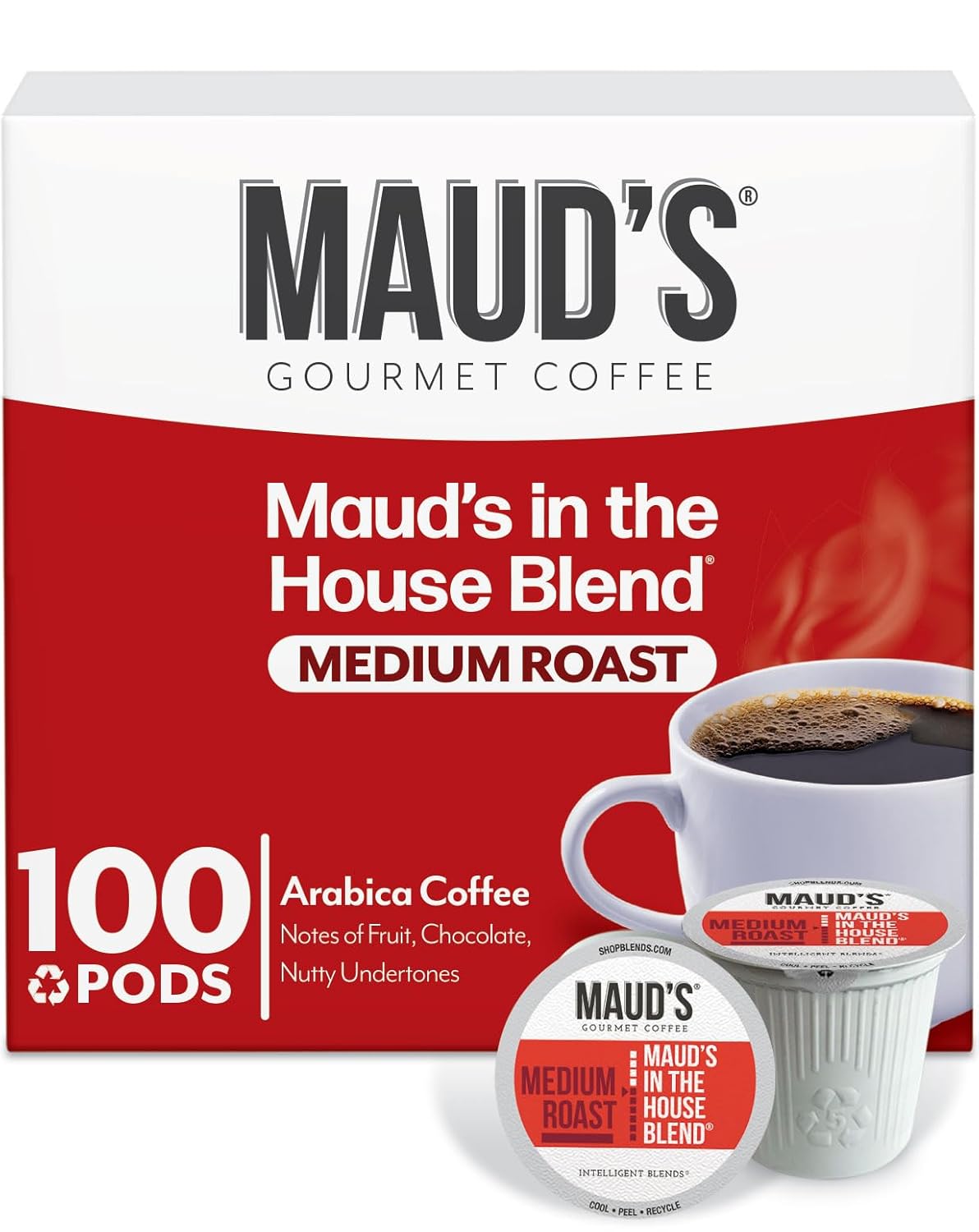 Maud's Medium Roast Coffee Pods for Keurig - 100% Arabica