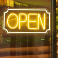 Light Up Your Business with 16in LED Neon Open Sign