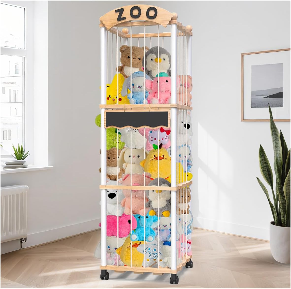 Handrong Stuffed Animal Storage Organizer for Kids Playroom