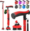 BeneCane Folding Quad Cane for Seniors - Lightweight, Stable Support