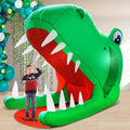 8FT Tall Halloween Inflatable Dinosaur Head with Lights - Big Yard