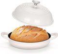 Cast Iron Bread Dutch Oven 6 Qt - Enameled Sourdough Baker