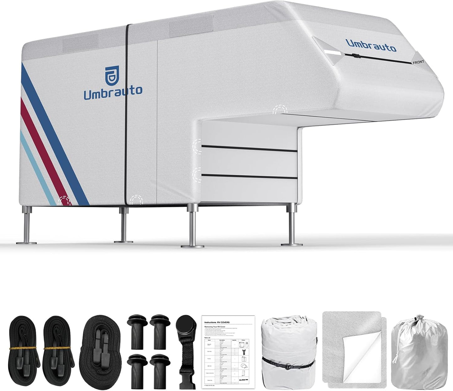 Truck Camper Cover for 10-12FT Slide-in Campers - All-Weather Shield