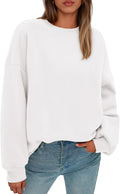Oversized Crewneck Sweatshirt for Women - Fleece Pullover 2025