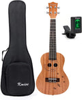 Kmise Concert Ukulele 23 inch Mahogany Guitar with Bag and Tuner