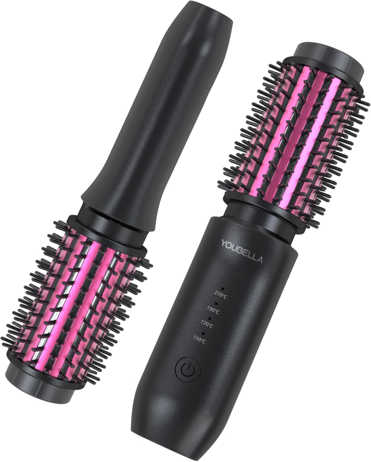 Cordless Hair Curling Iron Brush for Effortless Styling