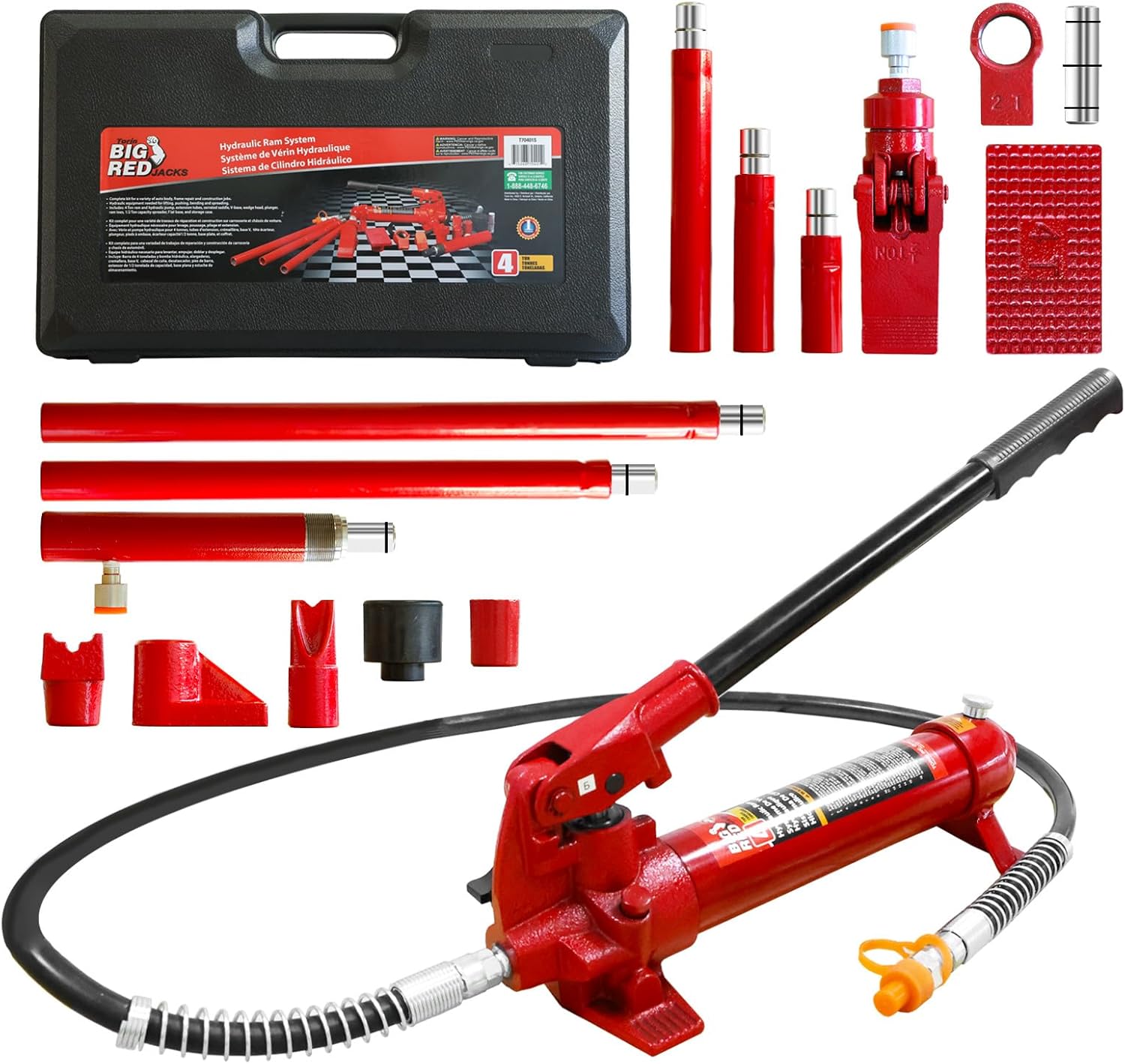 4 Ton Hydraulic Ram Auto Body Frame Repair Kit for All Needs