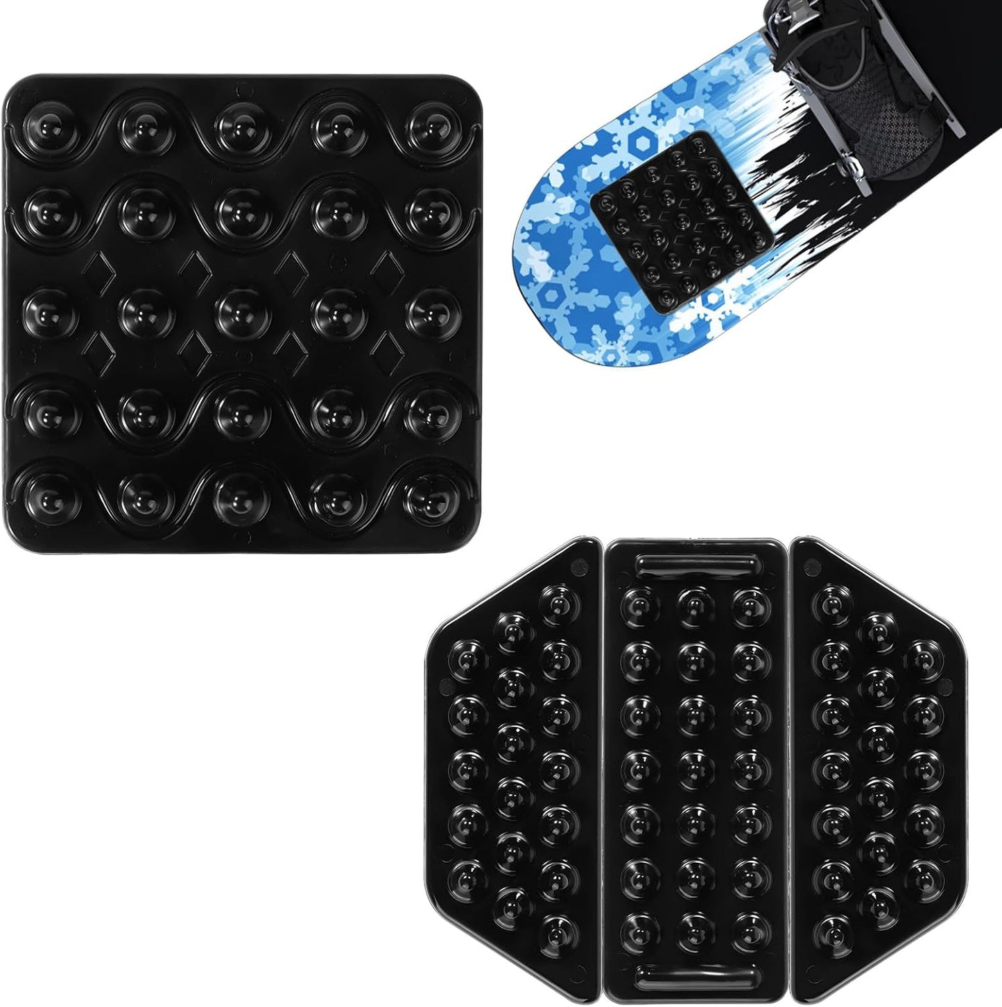Anti-Slip Snowboard Grip Pads - 4pcs Set